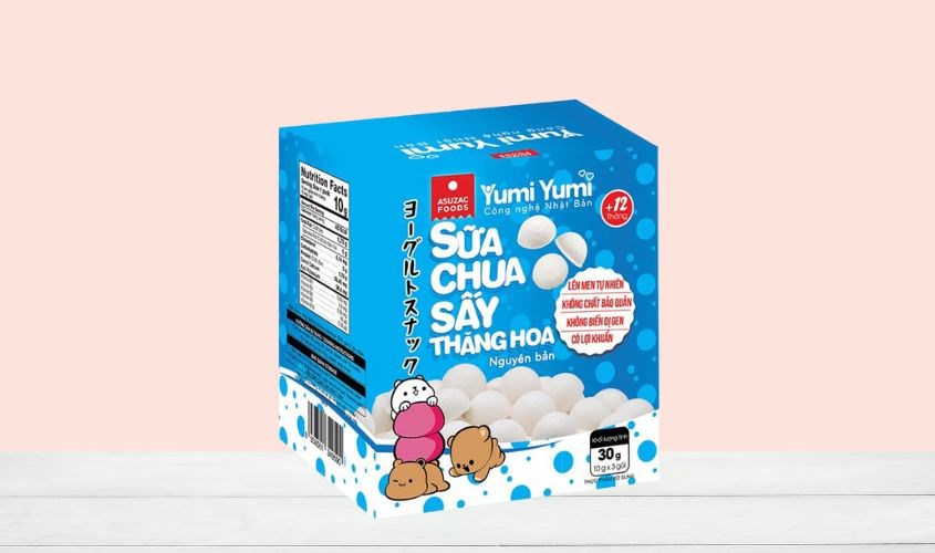 Sữa chua khô sấy thăng hoa vị nguyên bản Yumi Yumi hộp 30g