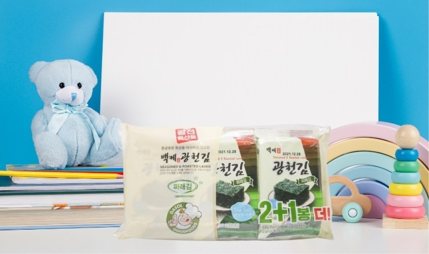 Lốc 3 gói snack rong biển cho bé vị lá xanh Tohogenkai 12g