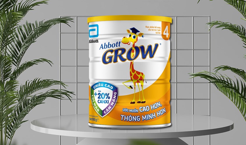 Sữa bột Abbott Grow số 4 hương vani 900g (trên 2 tuổi)