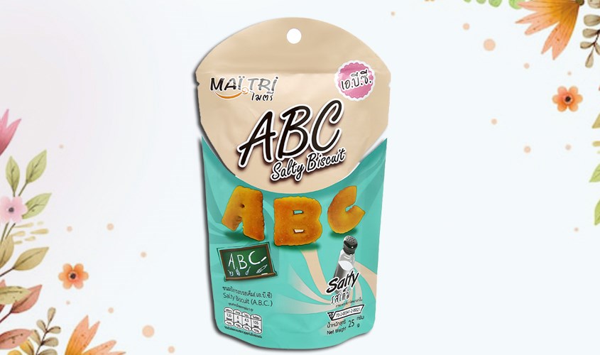 Bánh quy Mai Tri ABC vị mặn gói 25g