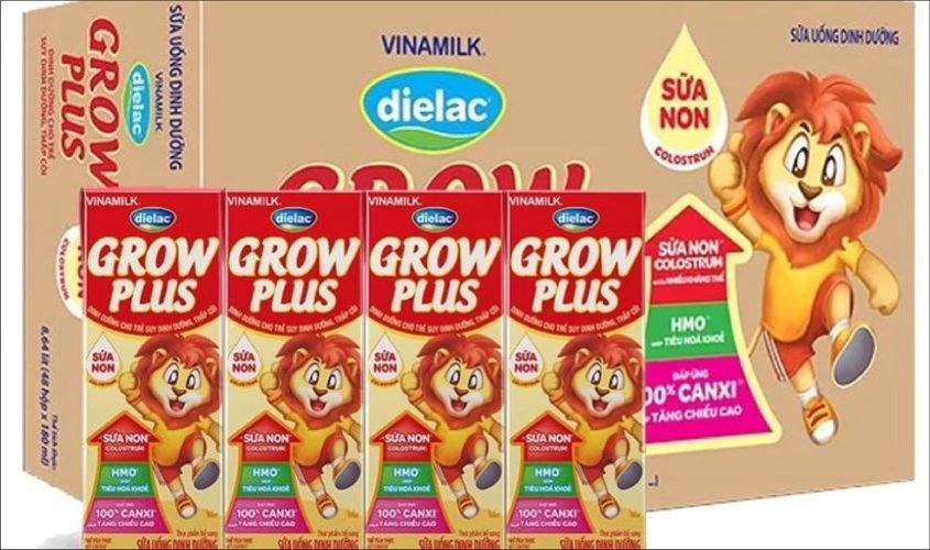 Thùng 48 hộp sữa pha sẵn Dielac Grow Plus (sữa non) 180 ml
