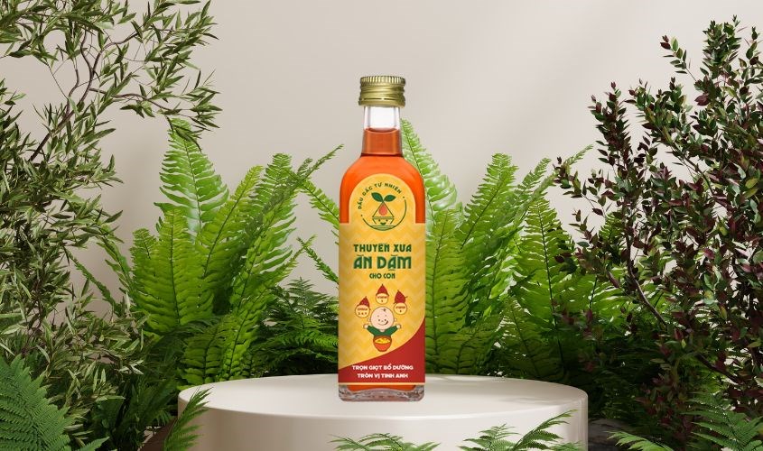 Dầu gấc Thuyền Xưa ăn dặm cho bé chai 65 ml (từ 6 tháng)