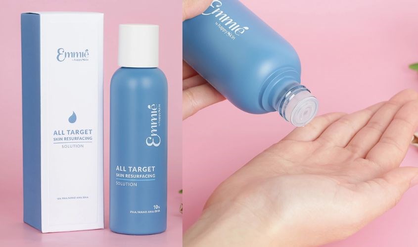 Dung dịch tẩy tế bào chết và cân bằng da mặt Emmié All Target 10% PHA/NANO AHA/BHA 160 ml