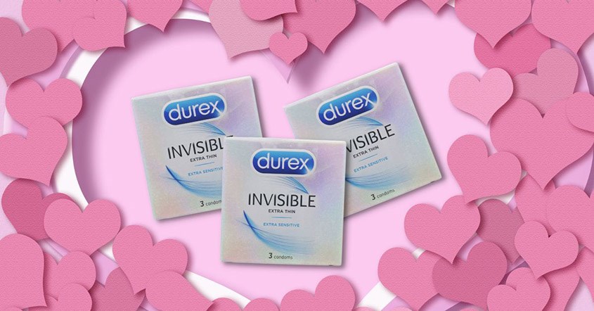 Durex Invisible Extra Thin Extra Sensitive hộp 3 cái