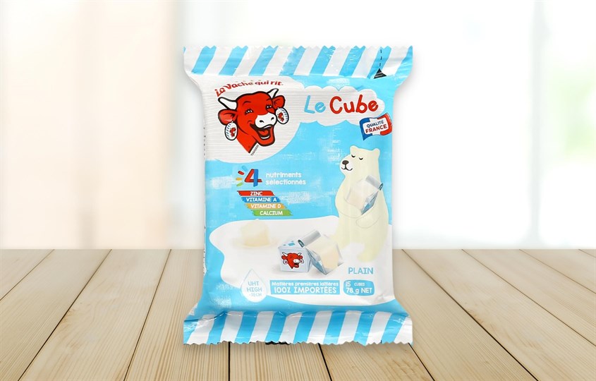 Phô mai Con Bò Cười Le Cube vị sữa gói 78g (15 viên)