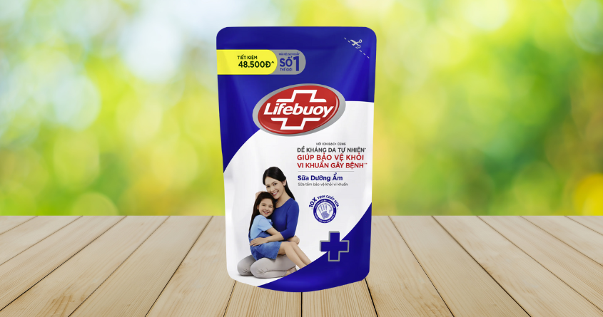 Sữa tắm Lifebuoy chăm sóc da hương dịu nhẹ 784 ml