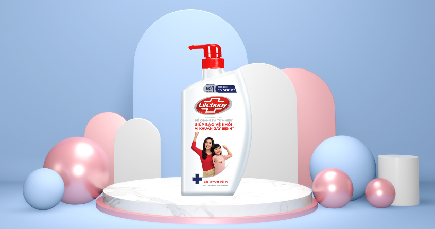 Sữa tắm Lifebuoy bảo vệ vượt trôi chai 800g