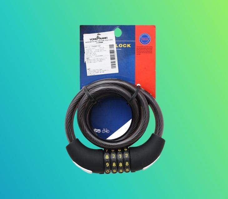 Khóa dây xe đạp Tongyong TY557 - 12x1000m Đen đến từ thương hiệu Tongyong nổi tiếng Trung Quốc