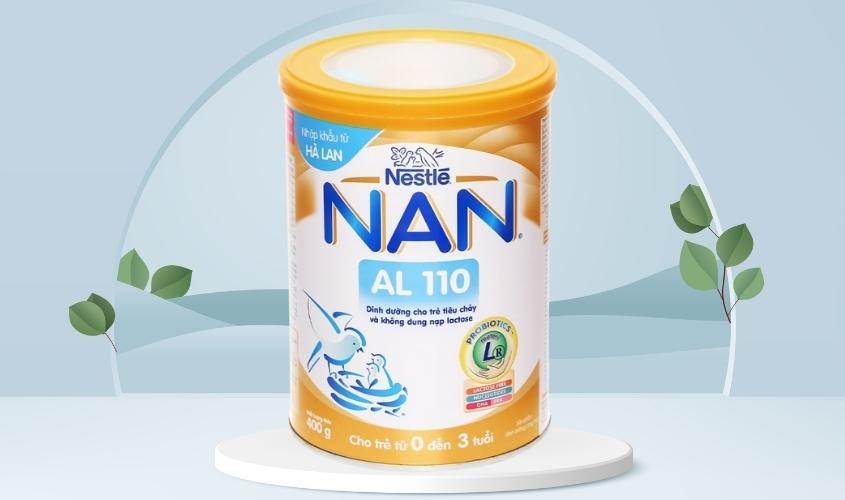 Sữa bột Nan AL 110  dành cho trẻ tiêu chảy và không dung nạp lactose