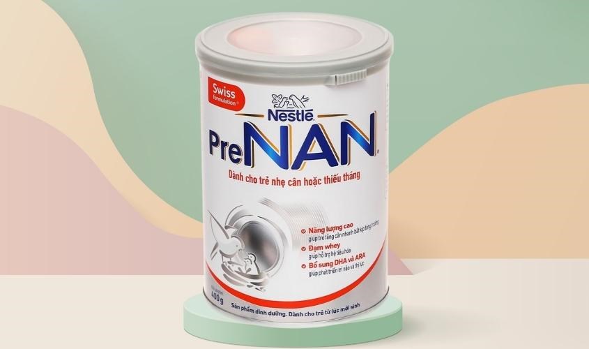 Sữa bột PreNAN 400g (trẻ sơ sinh) dành cho trẻ nhẹ cân, thiếu tháng