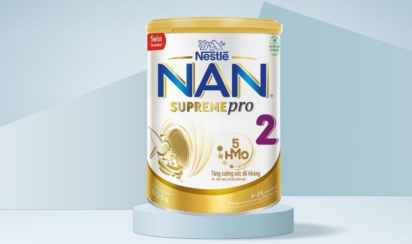 Sữa bột NAN Supremepro số 2 800g (6 - 24 tháng) dành cho trẻ dị ứng đạm sữa bò
