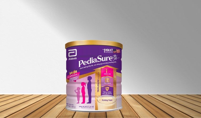 Sữa bột Abbott PediaSure BA hương vani 850g (1 - 10 tuổi)