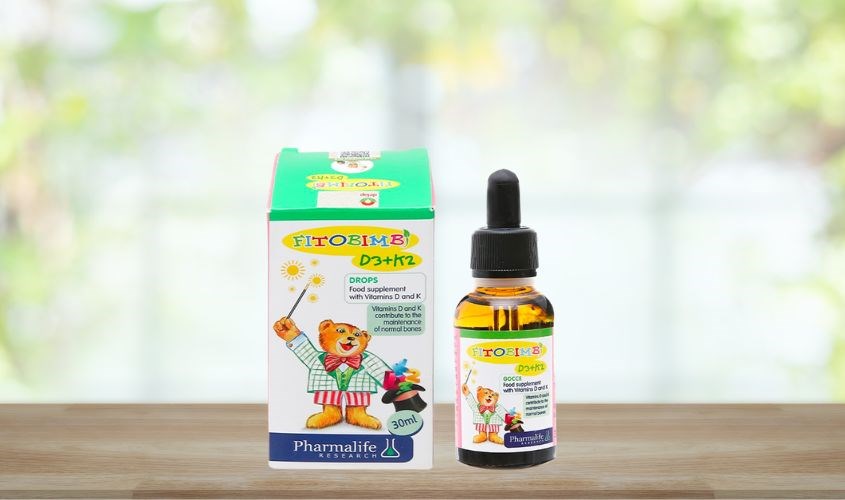 Siro Fitobimbi D3+K2 giảm nguy cơ còi xương 30 ml