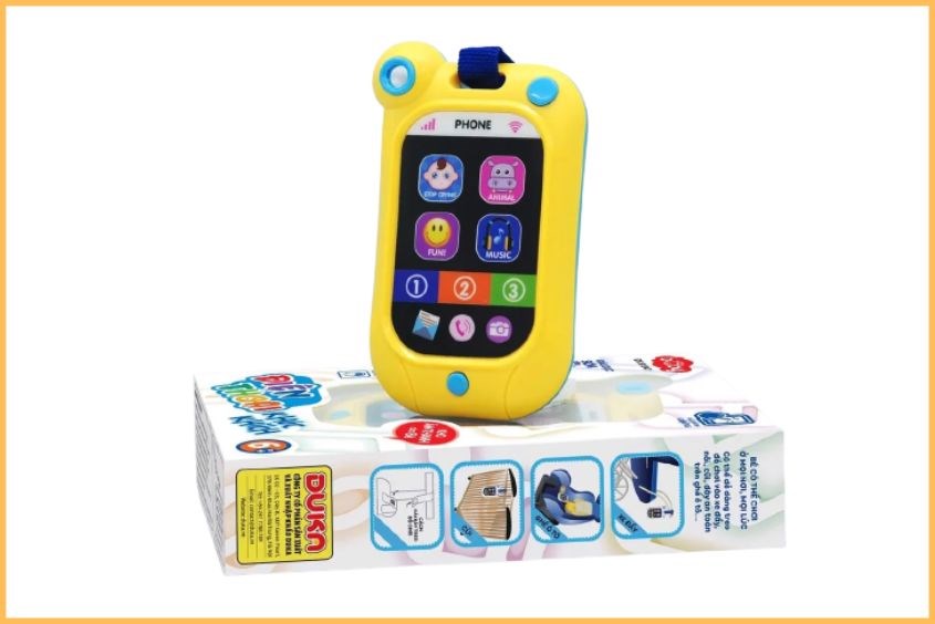 Điện thoại khúc khích Duka được nhiều mẹ lựa chọn làm đồ chơi cho trẻ 6 tháng tuổi