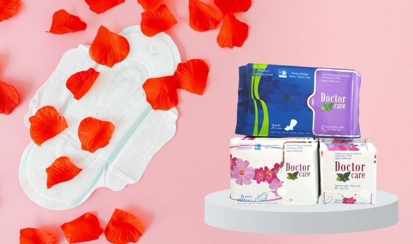 Băng vệ sinh Doctor Care mang lại cảm giác khô thoáng, dễ chịu