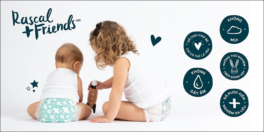 Bỉm Rascal Friend không có mùi hương