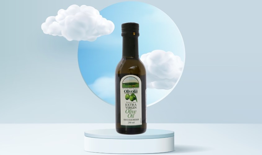 Dầu oliu Olivoilà Extra Virgin giúp làm dịu viêm da
