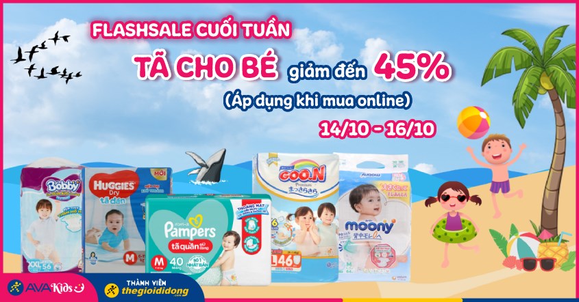 tã cho bé giảm 45%