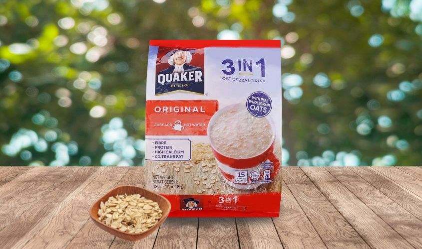 Yến mạch nguyên chất cán mỏng vị truyền thống Quaker 420g (dành cho bé từ 3 tuổi)