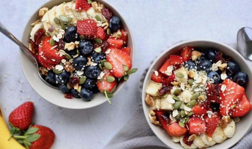 Ngũ cốc yến mạch và việt quất