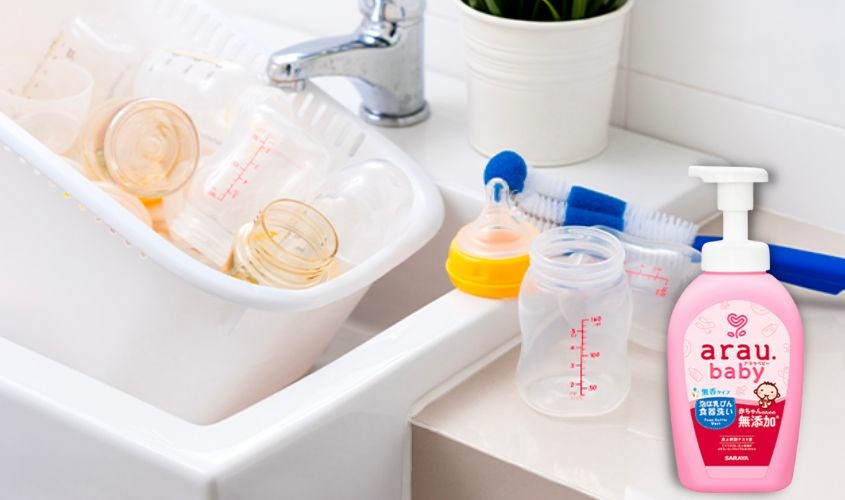 Nước rửa bình sữa Arau Baby chai 500 ml