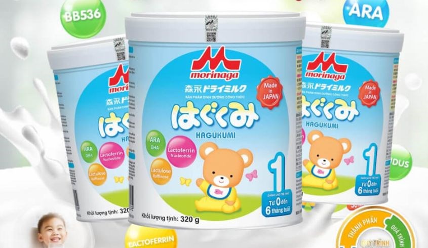 Sữa bột Morinaga Hagukumi số 1 850g (0 - 6 tháng)