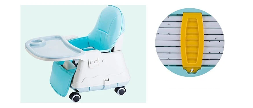 Tháo 4 chân ghế ra và lắp 4 bánh xe vào khoang đã có sẵn