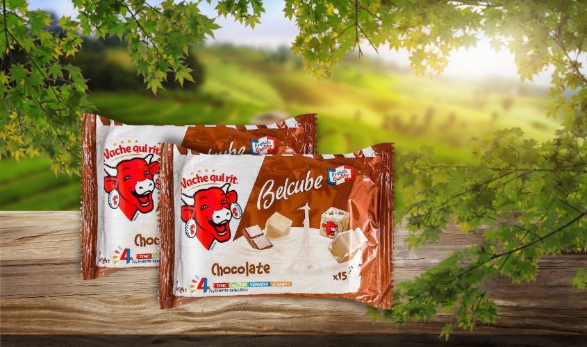 Phô mai Con Bò Cười Belcube vị socola gói 78g (15 viên)