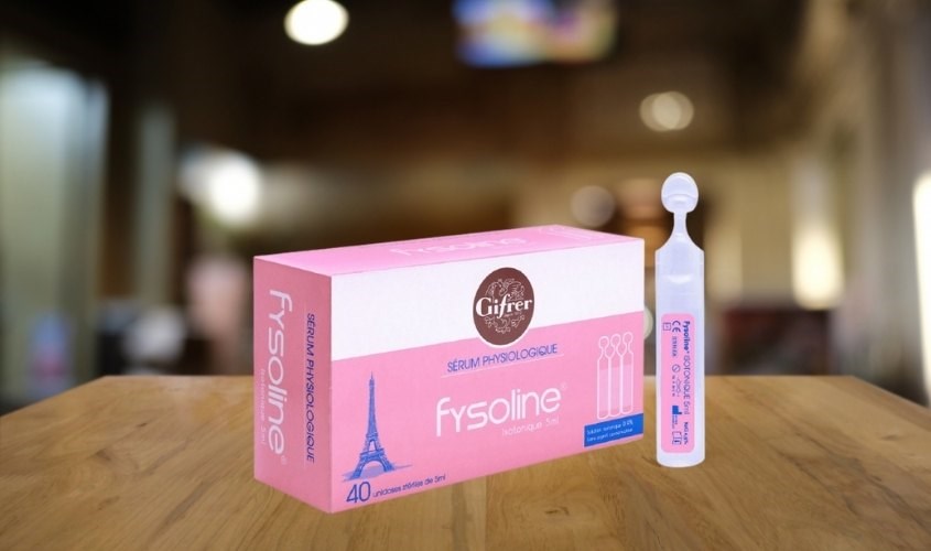 Nước muối sinh lý Fysoline có thể dùng để rơ lưỡi cho bé