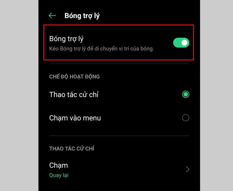 Bóng trợ lý tiện dụng 