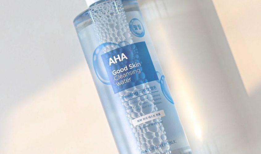 Nước tẩy trang Nature Republic AHA chứa các thành phần tự nhiên an toàn cho da