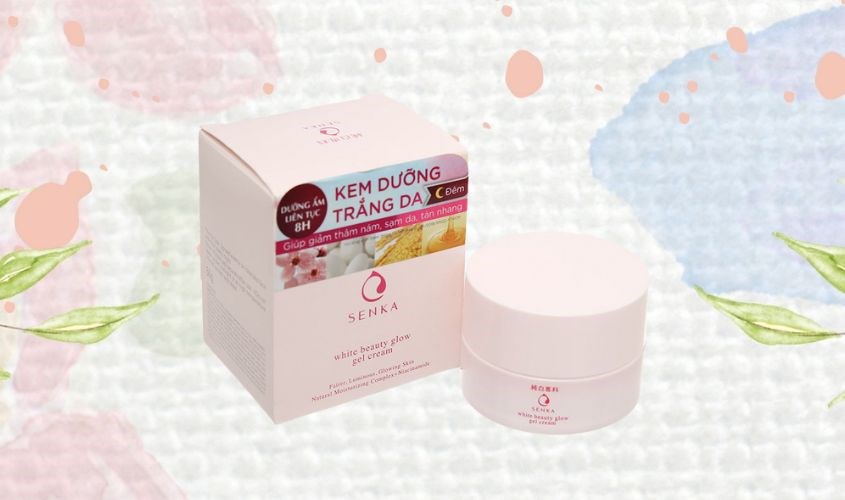 Kem dưỡng trắng da ban đêm Senka White Beauty Glow Cream 50g