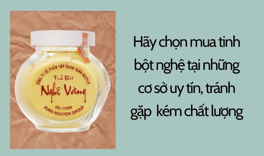 Tinh bột nghệ vàng Xuân Nguyên hũ 75g.