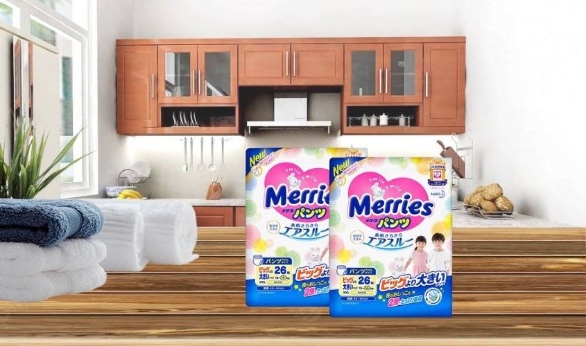 Tã quần Merries size XXL 26 miếng (15 - 28 kg)