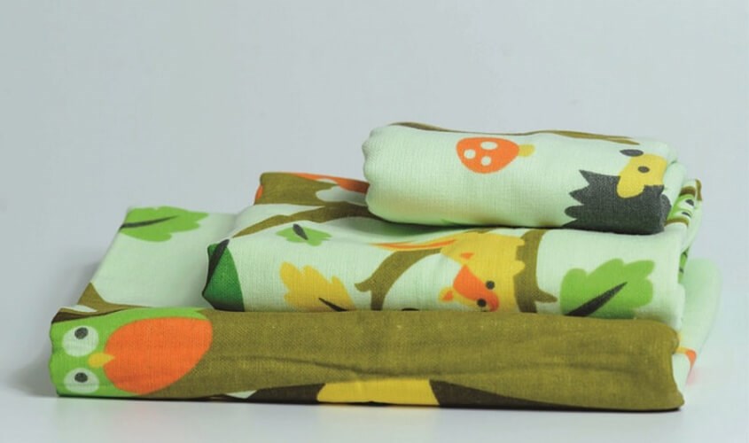 Khăn tắm cotton 2 lớp Mollis BM5A 60x120 cm - Màu xanh lá