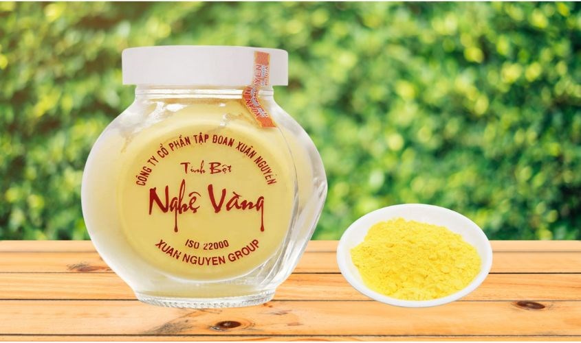 Tinh bột nghệ vàng Xuân Nguyên hũ 75g Tinh bột nghệ vàng Xuân Nguyên hũ 75g