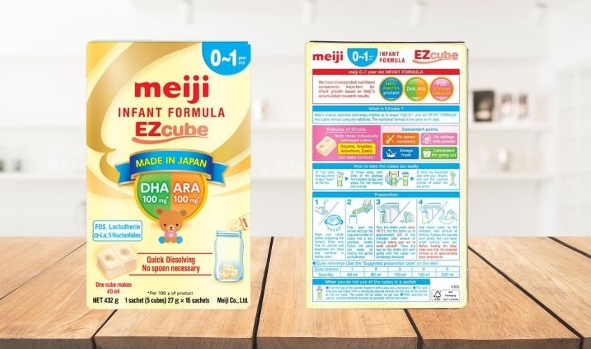 Sữa bột Meiji Infant Formula Ezcube 432g (0 - 12 tháng)