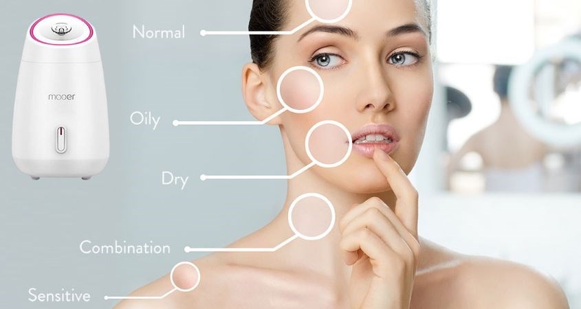 Máy xông mặt Maoer phù hợp với mọi loại da.