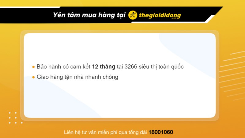 Chính sách bảo hành loa tại Thế Giới Di Động