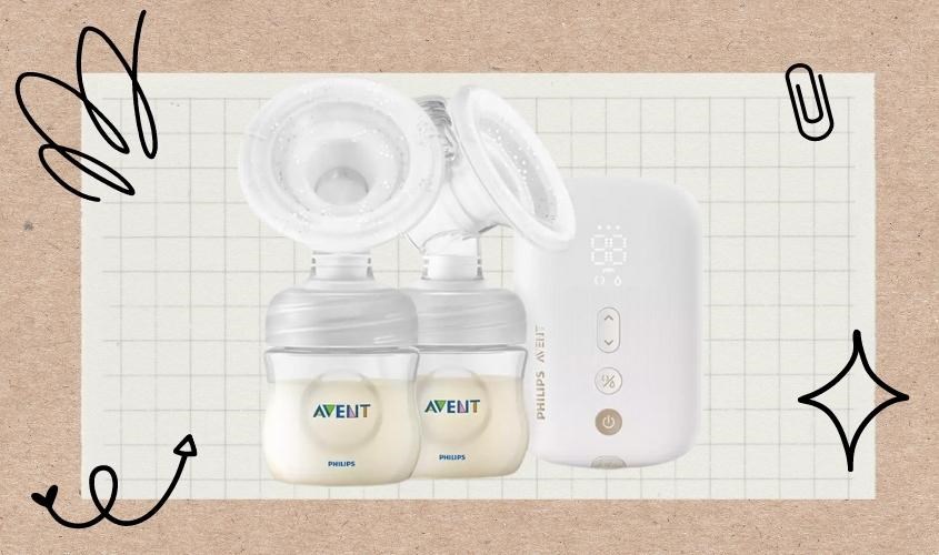 Máy hút sữa điện đôi Philips Avent Eureka Plus SCF394.11 thật không chứa BPA độc hại