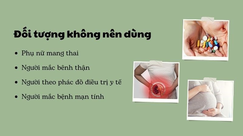 Cà gai leo không được khuyến khích sử dụng với một số đối tượng