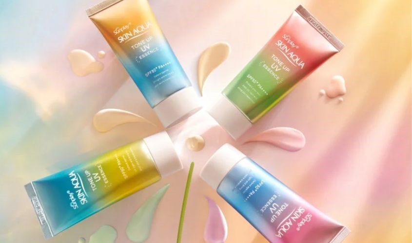 Skin Aqua Sarafit UV Essence có tác dụng chống nắng và bổ sung tinh chất dưỡng cho làn da của