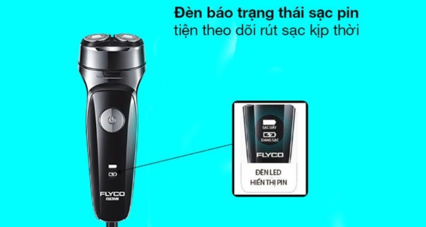 Máy cạo râu khô và ướt Flyco FS879VN