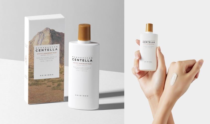 Kem chống nắng dưỡng trắng và phục hồi da Skin1004 Madagascar Centella SPF 50+ PA++++