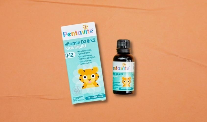 Pentavite D3 K2 giúp tăng cường sự hấp thu canxi và giúp trẻ phát triển chiều cao vượt trội