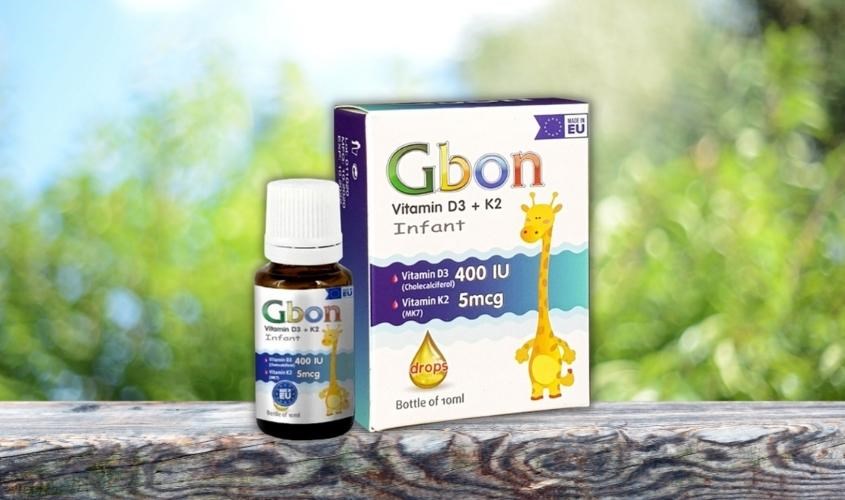 Gbon Vitamin D3 K2 là sản phẩm của thương hiệu Poland, Ba Lan