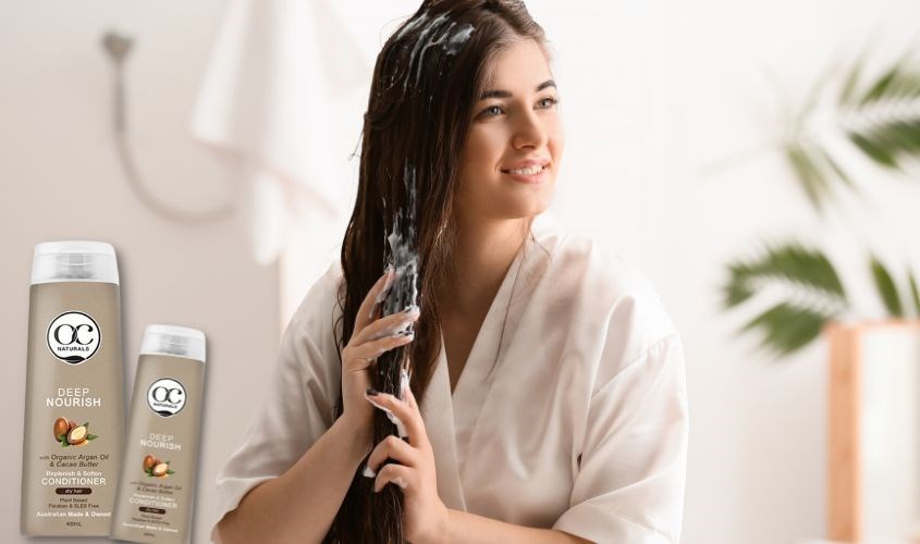 Dầu xả Organic Care Dry Nourish phục hồi hư tổn 400 ml