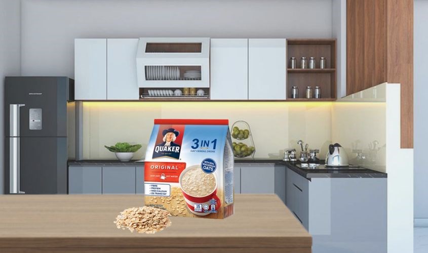 Yến mạch nguyên chất cán mỏng vị truyền thống Quaker 420g (dành cho bé từ 3 tuổi)