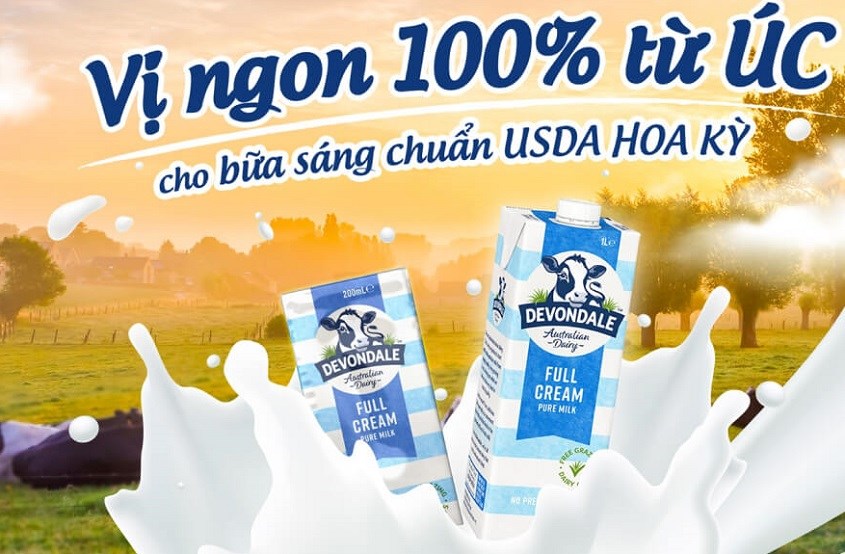 Sữa Devondale của Úc