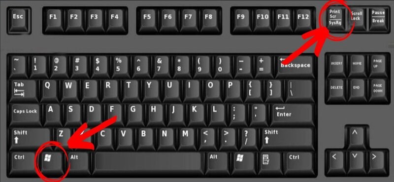 Tổ hợp phím Windows và Print Screen